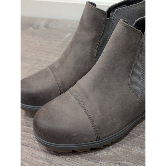 Sorel Women's Evie Bootie Pull-On Gray Ankle Boots for Ladies Quarry/Gum Sz 8.5 - Picture 14 of 16